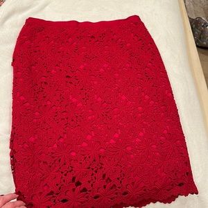 Talbots Pencil Skirt Size 10, crochet with double lining.